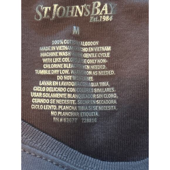 Vintage Lot of 2 Women's T Shirts VanHeusen St. John's Bay Size Medium - Picture 4 of 7